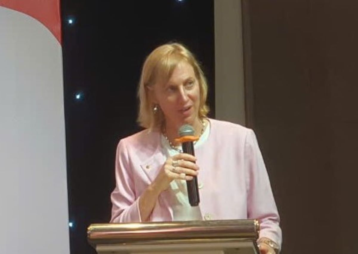 Bà Susan Burns, Tổng Lãnh sự Hoa Kỳ tại TP.HCM phát biểu tại buổi gặp mặt (ảnh: M.V)