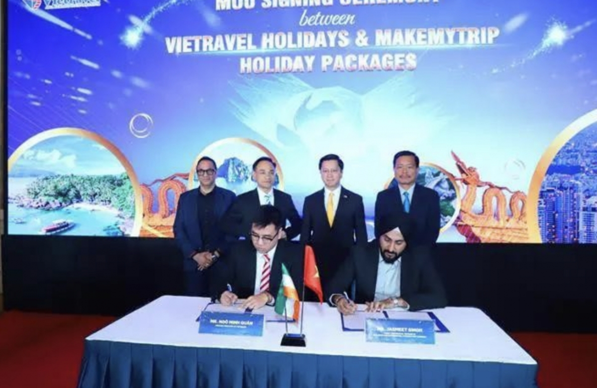 Vietravel Group signs a memorandum of understanding (MoU) with MakeMyTrip of India