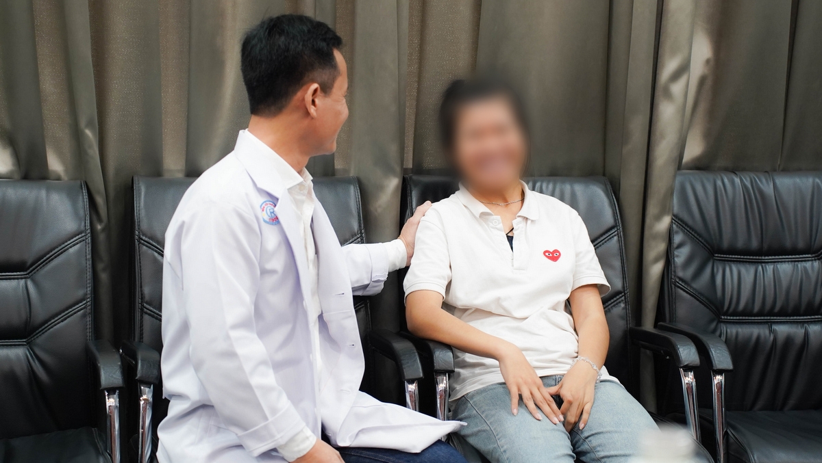 Bệnh nhân đã quay trở lại cuộc sống bình thường. (Ảnh BV cung cấp)