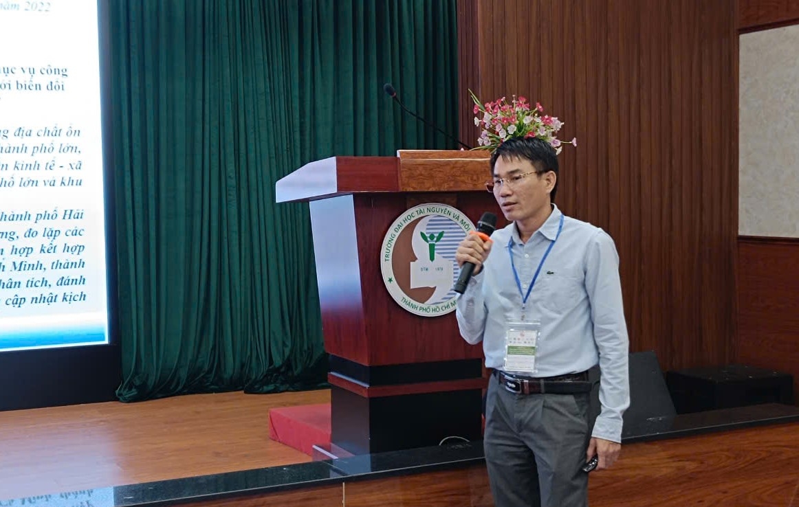 Thạc sĩ Nguyễn Thanh Nhuận nêu ra tình trạng sụt lún đáng báo động tại TP.HCM.