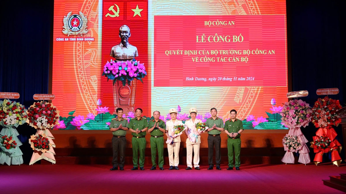 Ban Giám đốc Công an tỉnh Bình Dương (ảnh: ĐC)