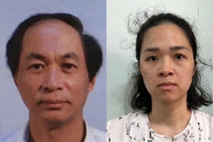 Nguyễn Đăng Thuyết cùng vợ là Nguyễn Nhật Linh.