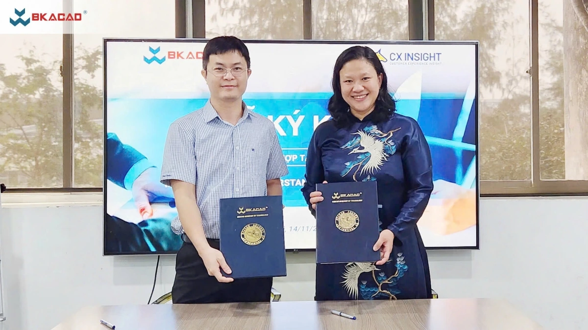 Đại diện hai đơn vị trong buổi ký kết