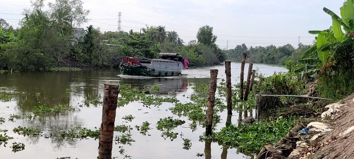 Sông Phú An "điểm nóng" về sạt lở hai bên bờ 