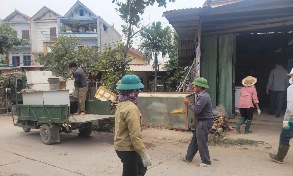 Các hộ dân tự nguyện di dời tài sản, bàn giao mặt bằng thi công đường dẫn lên cầu