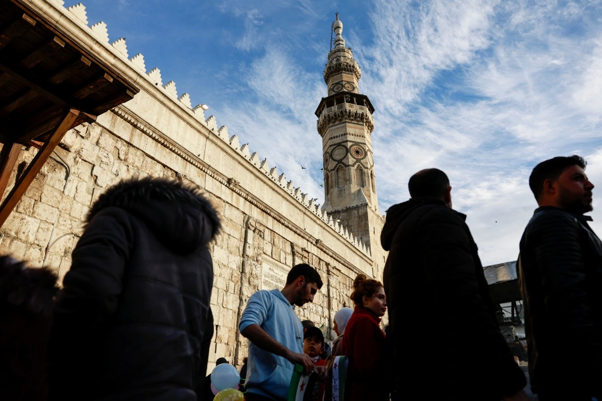 Người dân Syria ở Damascus. Ảnh: Reuters