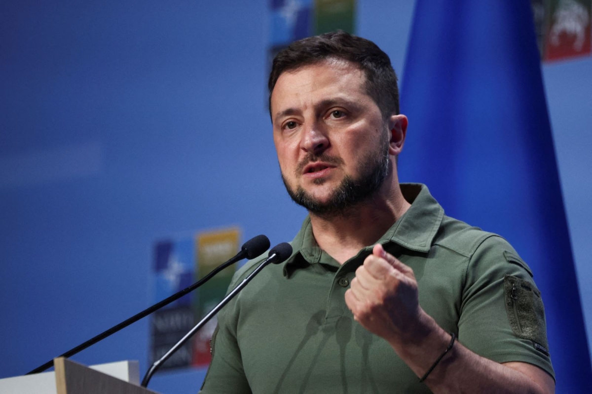 Tổng thống Ukraine Zelensky. Ảnh: Reuters