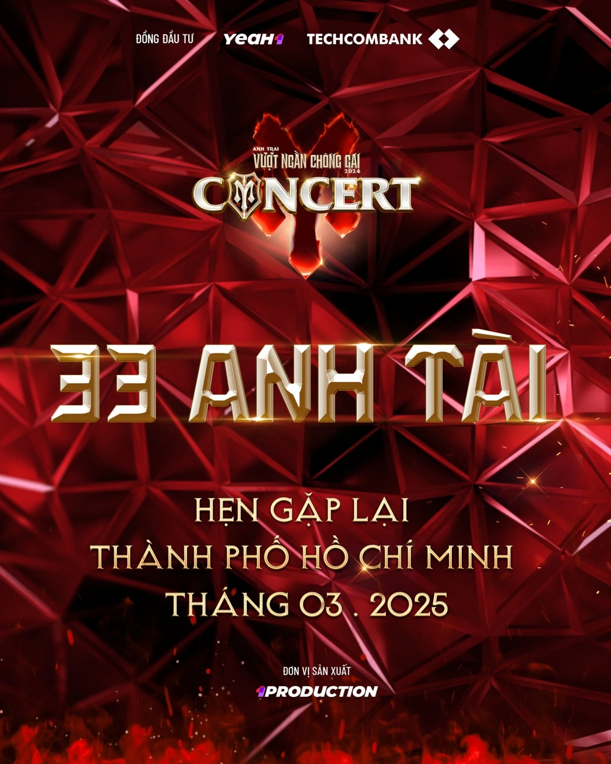 Thông báo về concert 3 Anh trai vượt ngàn chông gai tại TP.HCM