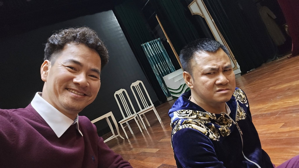 NSND Xuân Bắc đăng ảnh tập luyện cùng NSND Tự Long