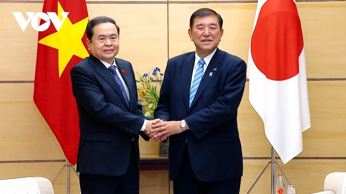 Chủ tịch Quốc hội Trần Thanh Mẫn đã hội kiến với Thủ tướng Nhật Bản Ishiba Shigeru.