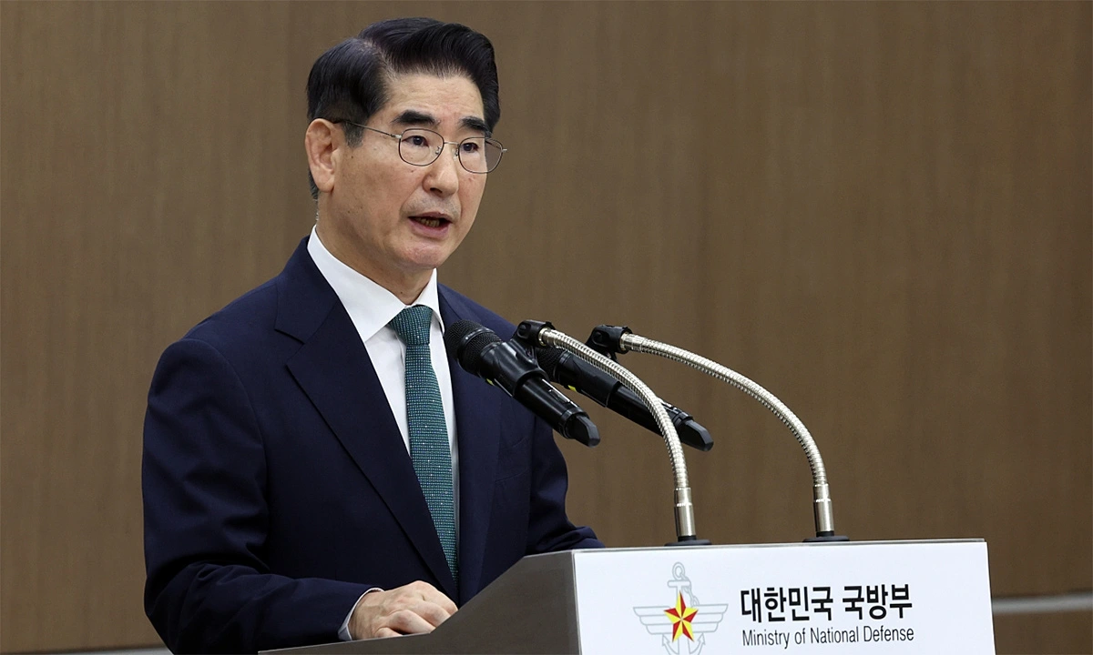 Cựu Bộ trưởng Quốc phòng Kim Yong Hyun. Ảnh: Bộ Quốc phòng Hàn Quốc