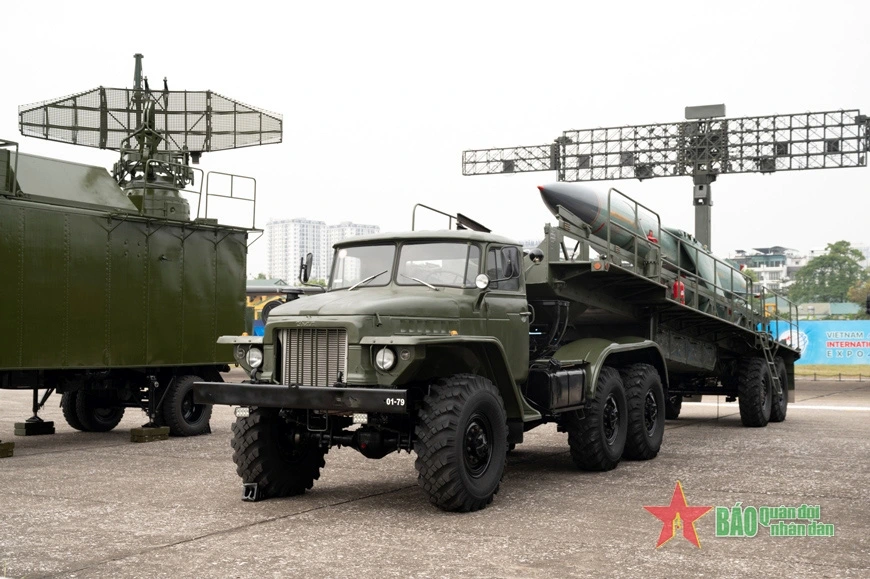 Redut Coastal Defense Missile System Carriers display the logistics support for the missile system.