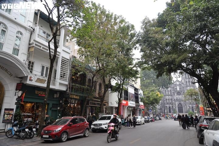 Giá đất ở phố Nhà Thờ cũng tăng mạnh, từ 125,4 triệu đồng/m2 ở bảng giá cũ lên 695,3 triệu đồng/m2, gấp 5,5 lần.