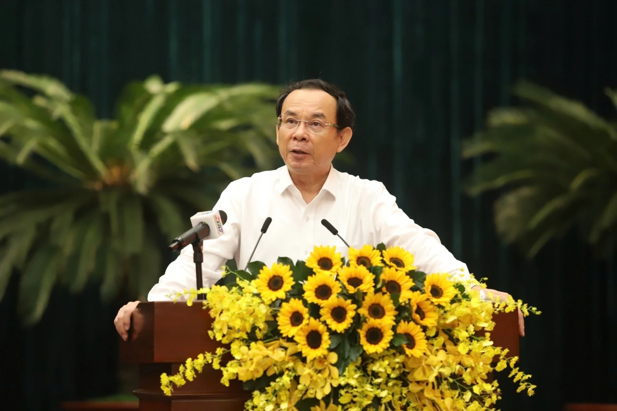 Bí thư Thành ủy TP.HCM Nguyễn Văn Nên phát biểu bế mạc