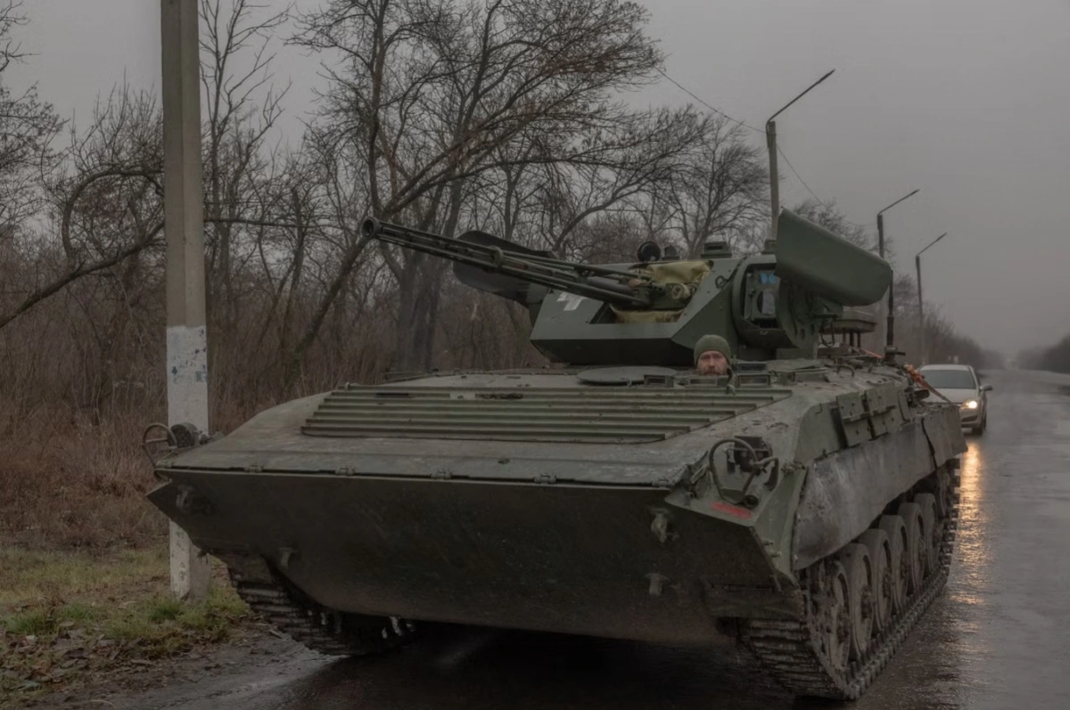 Binh sĩ Ukraine trên chiến trường. Ảnh: Getty
