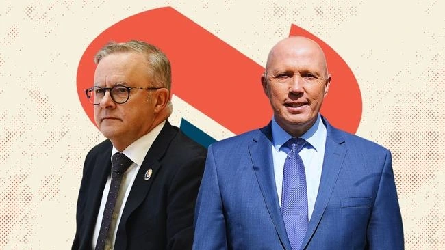 Thủ tướng Australia Anthony Albanese (trái) và lãnh đạo phe đối lập Peter Dutton. Ảnh: The Australian