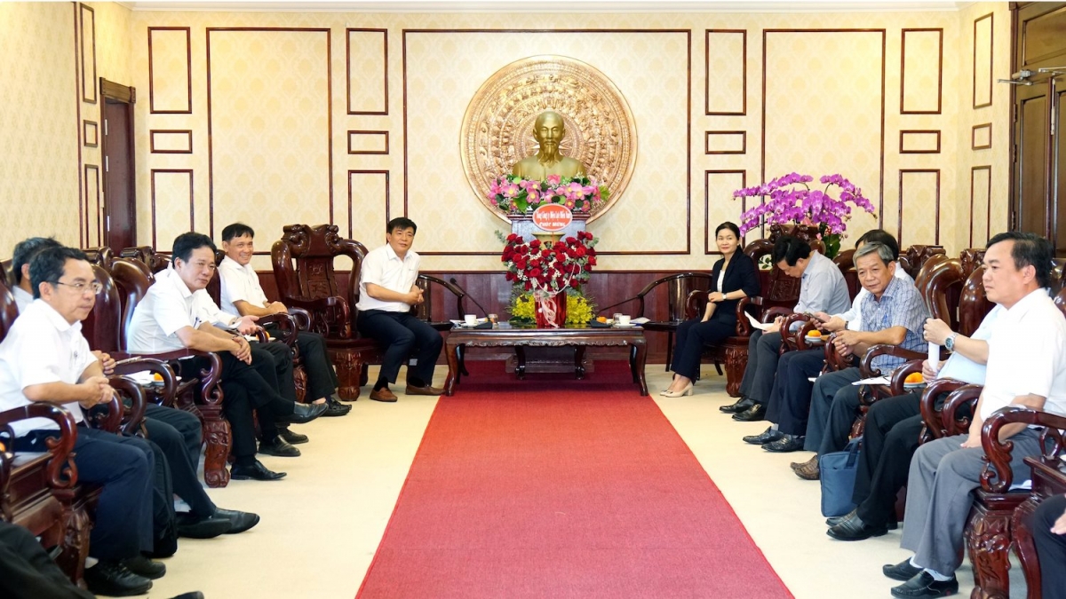 Toàn cảnh buổi làm việc giữa EVNSPC với Tỉnh ủy Bình Phước