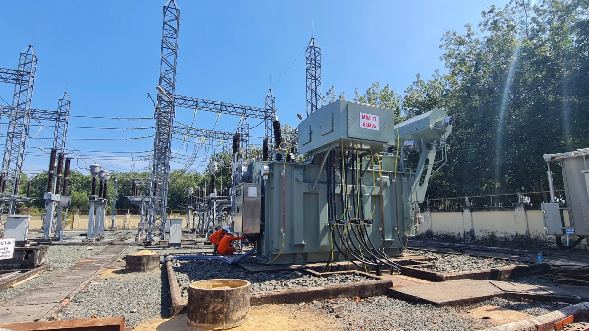 Kiểm tra trước khi đóng điện công trình Nâng công suất TBA 110kV Chơn Thành (Bình Phước)