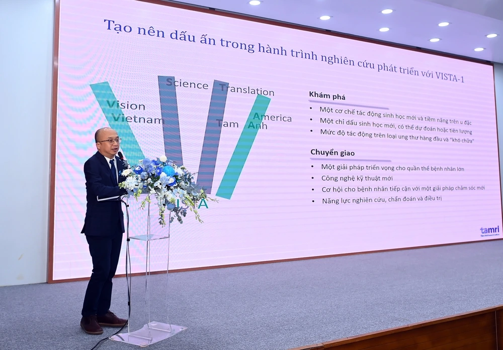 Bác sĩ Phương Lễ Trí, Giám đốc Điều hành TAMRI phát biểu tại sự kiện - Ảnh: Bệnh viện Đa khoa Tâm Anh
