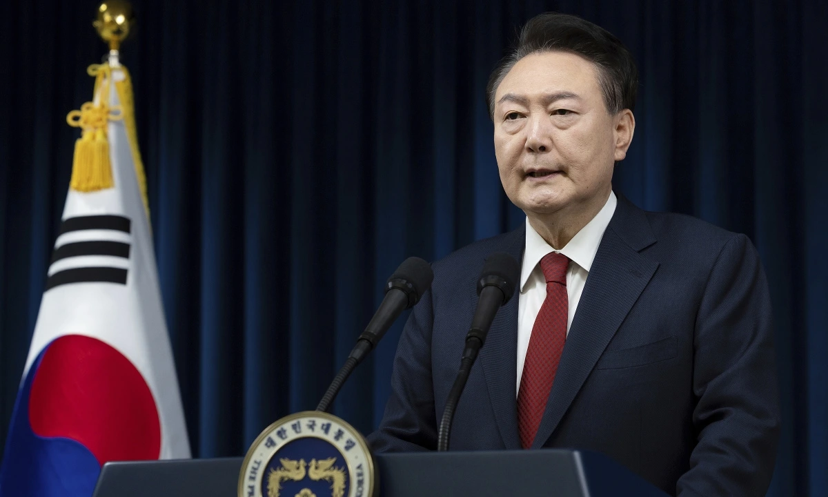 Tổng thống Yoon Suk Yeol. Ảnh: NHK News