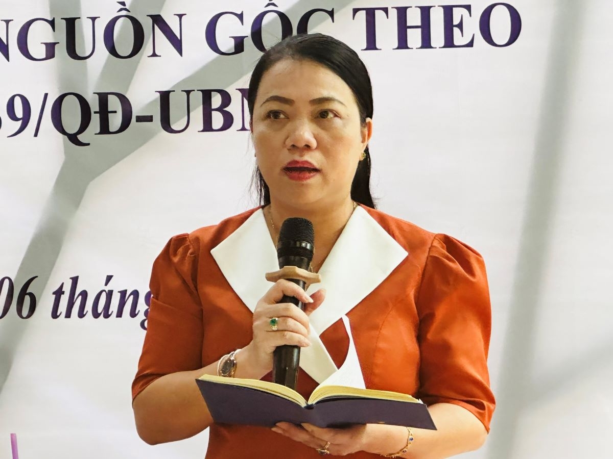 Bà Vũ Thị Huỳnh Mai, Chủ nhiệm Ủy ban về người Việt Nam ở nước ngoài TP.HCM (ảnh: M.H) 