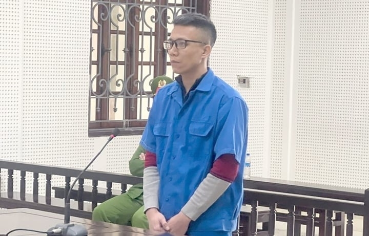 Bị cáo Vũ Minh Đức tại phiên toà