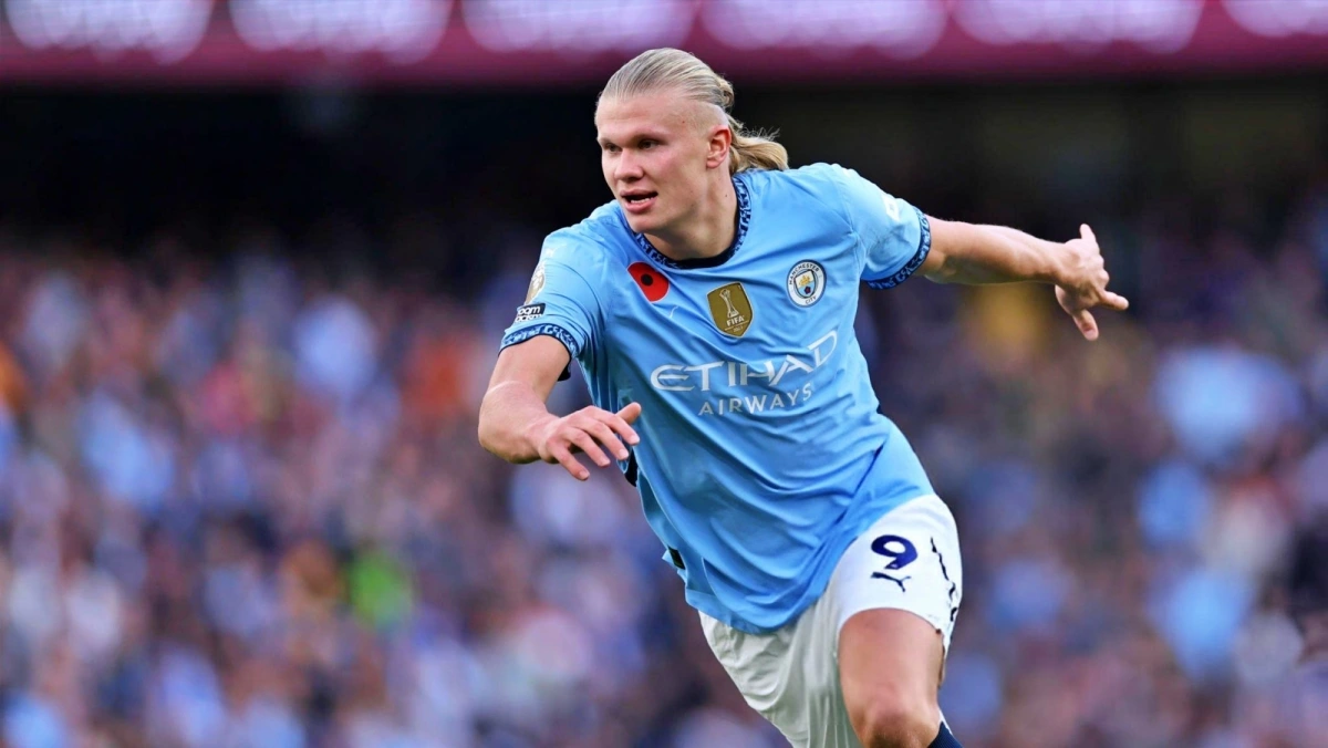 2. Tiền đạo Erling Haaland (Man City) - 14 bàn thắng