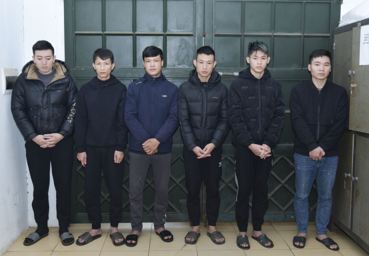 Các đối tượng tại cơ quan công an