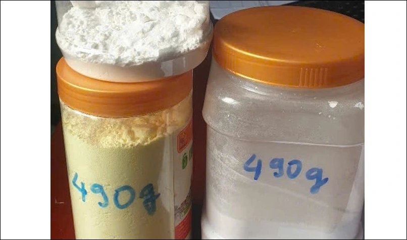 Các hóa chất em D. đặt mua trên mạng về chế tạo pháo
