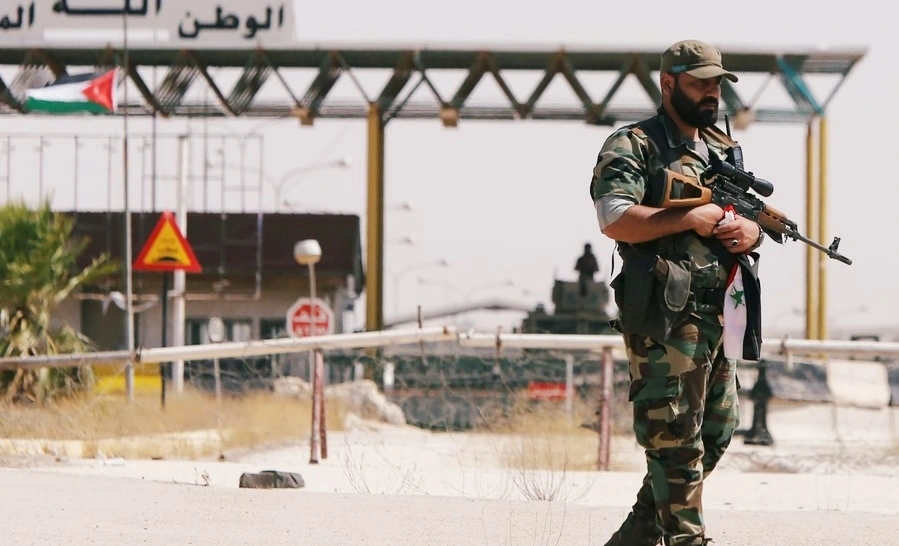 Khu vực biên giới Syria - Jordan. (Ảnh: Reuters)