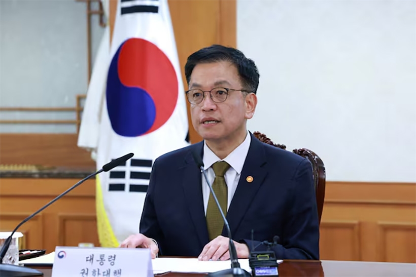 Quyền Tổng thống Hàn Quốc Choi Sang Mok chủ trì cuộc họp của Hội đồng an ninh quốc gia ngày 27/12/2024. Ảnh: Yonhap