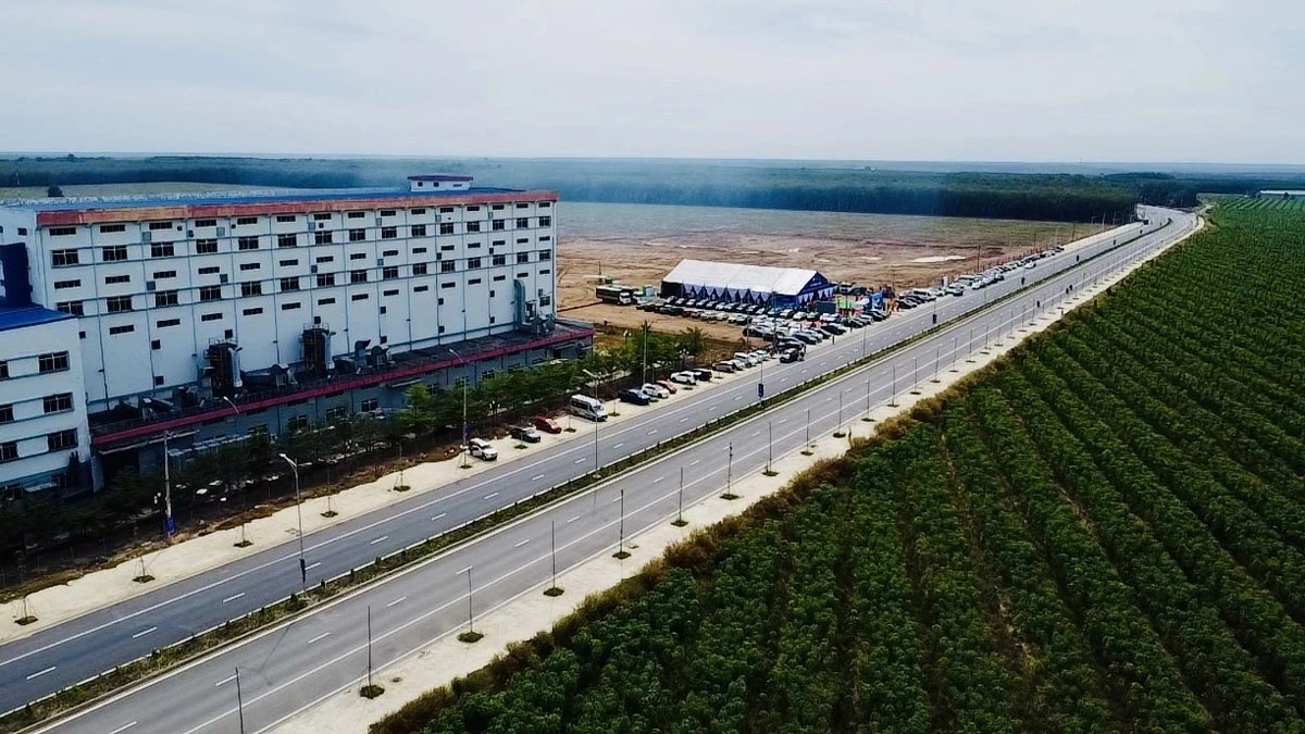 Cụm công nghiệp nằm trên đường tạo lực Bắc Tân Uyên - Phú Giáo - Bàu Bàng sẽ thuận lợi cho lưu thông hàng (ảnh: ĐC)