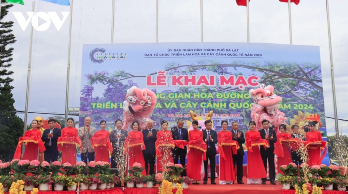 The street flower space represents the highlight of the 10th Da Lat Flower Festival which opens on December 5.