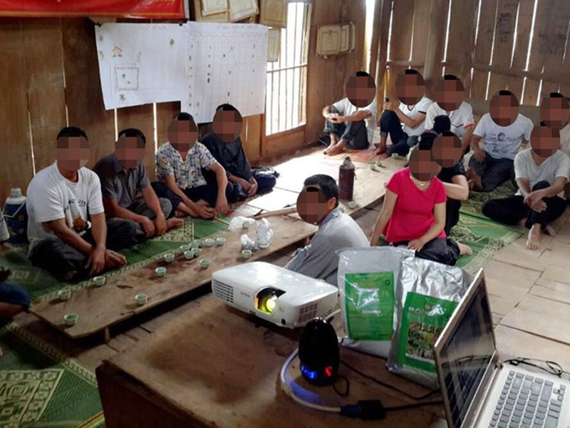 Hình ảnh tại một hội thảo bán hàng do người dân cung cấp.