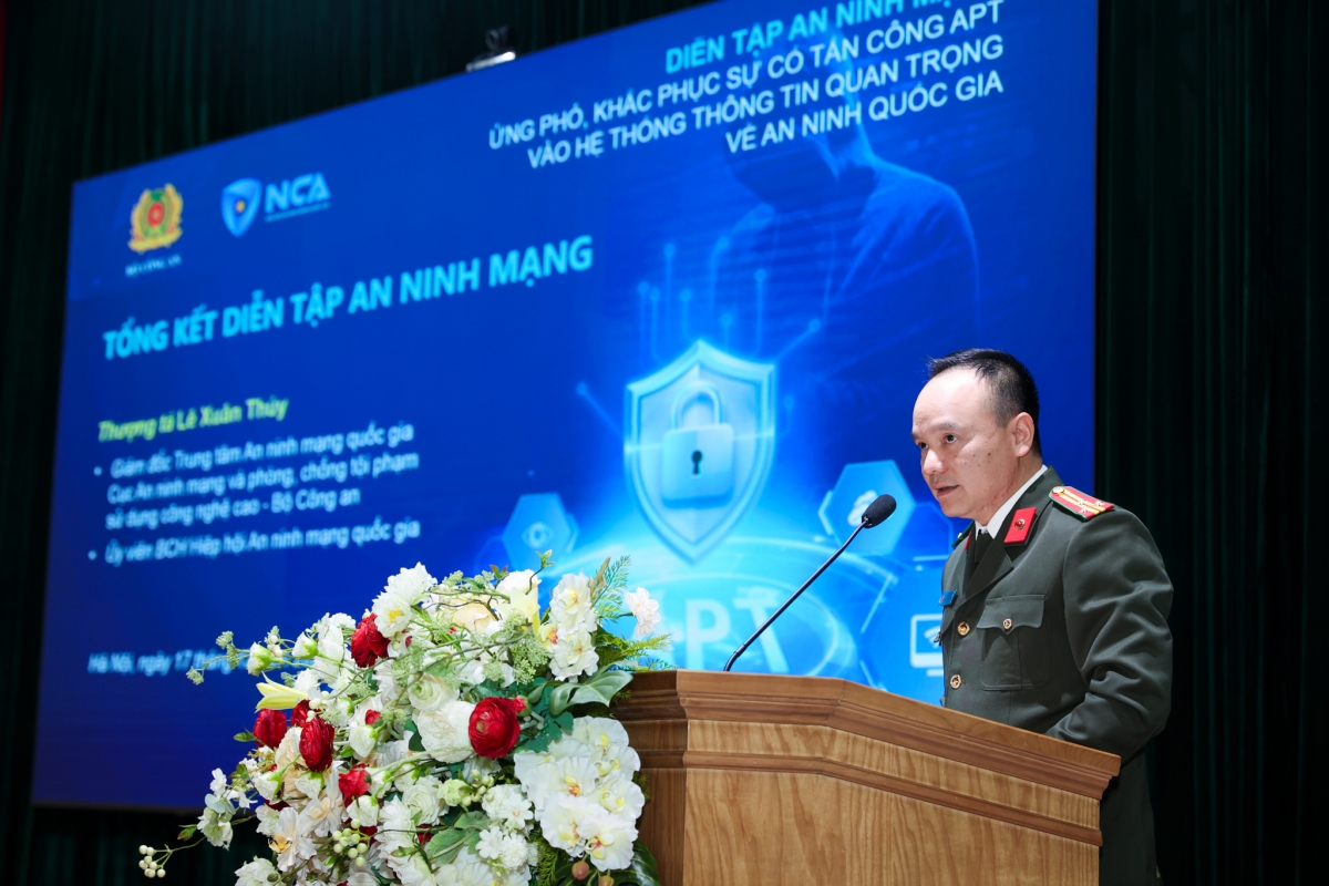 Thượng tá Lê Xuân Thủy, Giám đốc Trung tâm An ninh mạng quốc gia, Cục An ninh mạng và phòng, chống tội phạm sử dụng công nghệ cao