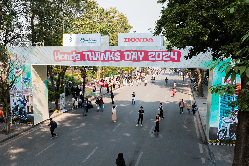 Honda Thanks Day 2024 được tổ chức tại phố đi bộ hồ Hoàn Kiếm (Hà Nội)