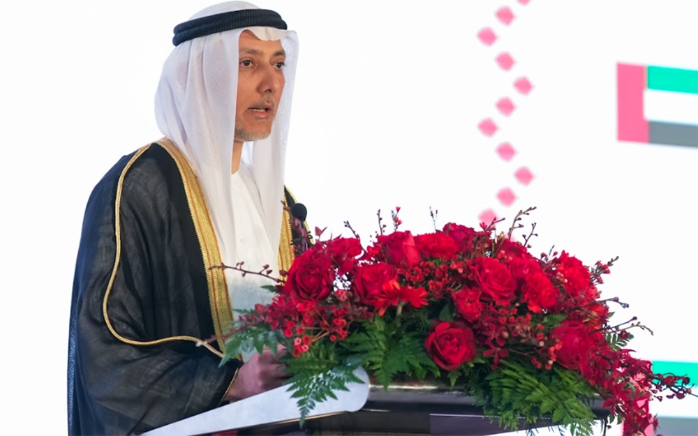 Đại sứ Bader Almatrooshi phát biểu tại buổi lễ.
