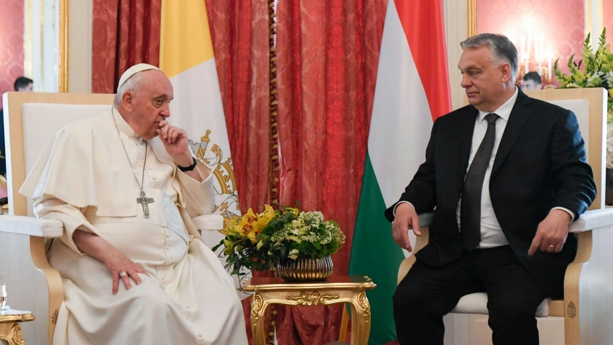 Đức Giáo hoàng Francis và Thủ tướng Hungary Viktor Orbán (Nguồn: AFP)