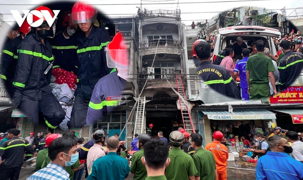 A fire sweeps through a funeral service facility in Nha Trang city, central Vietnam, in November, claiming the lives of two adults and two children.
