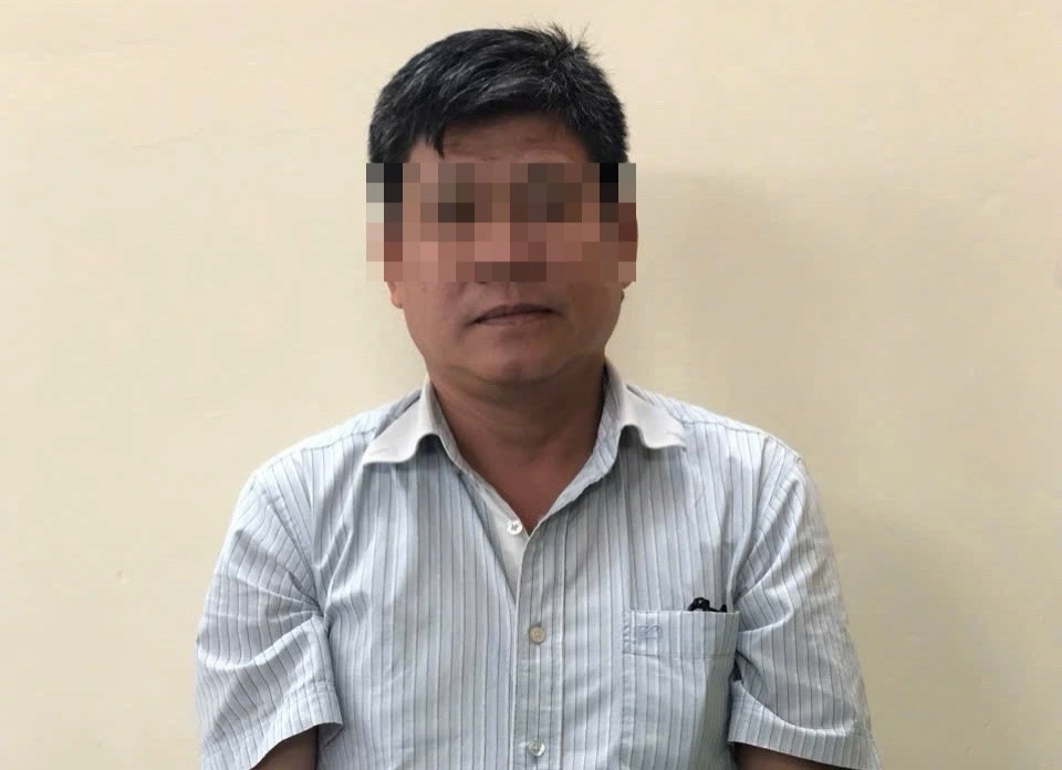Bị can Nguyễn Duy Thức tại cơ quan điều tra. (Ảnh: CACC)
