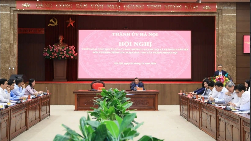 Hội nghị triển khai Nghị quyết của Ủy ban Thường vụ Quốc hội và Kế hoạch sắp xếp đơn vị hành chính giai đoạn 2023-2025