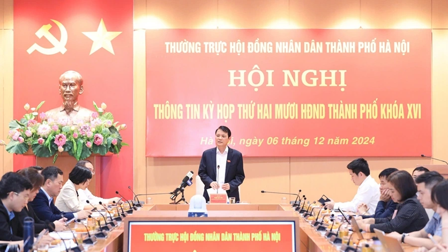 Lãnh đạo HĐND thành phố Hà Nội thông tin về nội dung kỳ họp thứ 20 HĐND thành phố khóa XVI