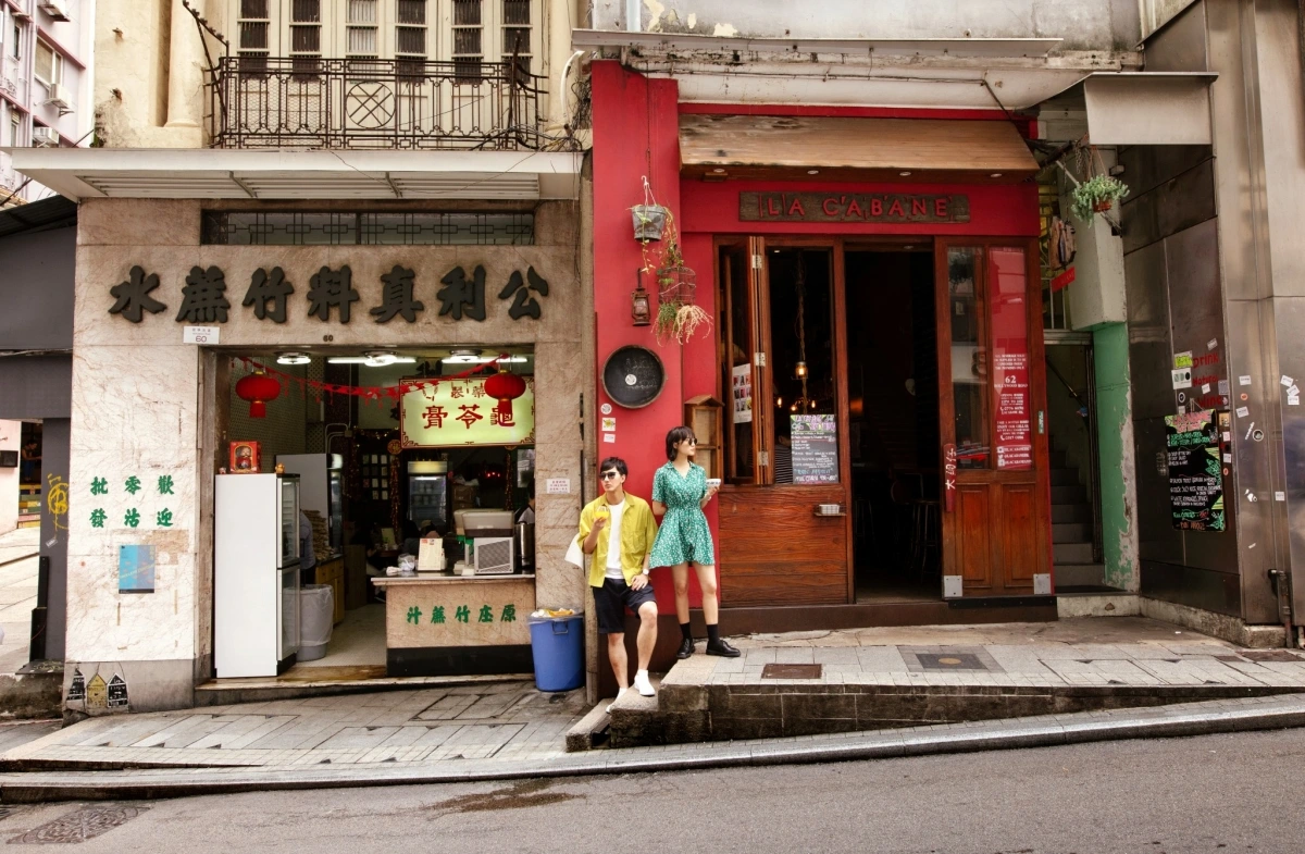 Một góc check-in thu hút giới trẻ trên đường phố Hong Kong (Trung Quốc). Nguồn: Cơ quan Du lịch Hong Kong