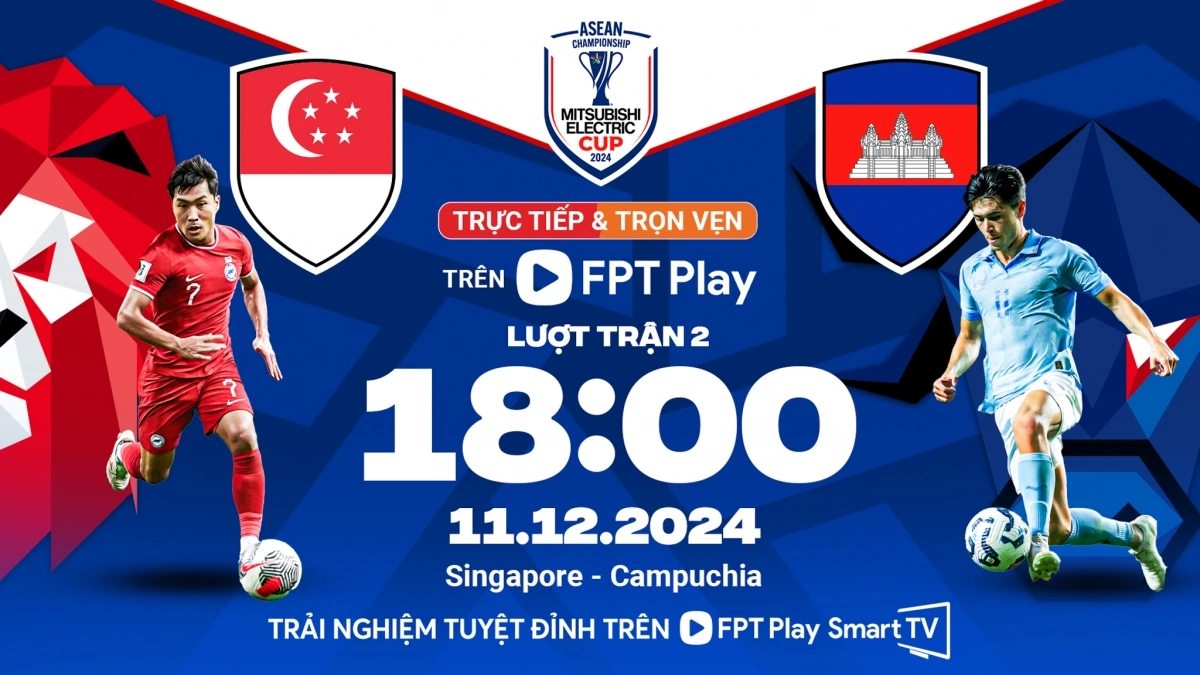Lịch thi đấu ASEAN Cup 2024 hôm nay 11/12 ĐT Campuchia tiếp tục gây