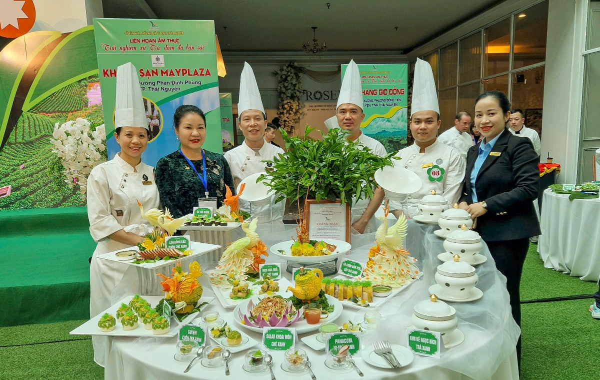 Liên hoan ẩm thực “Trải nghiệm xứ Trà, đậm đà bản sắc” 2024 tại Thái Nguyên. Ảnh: Ngọc Anh