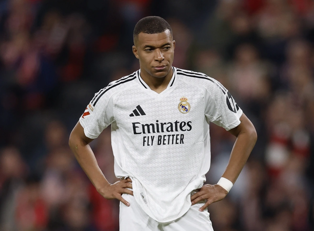 Mbappe gây thất vọng lớn ở trận đấu với Athletic Club (Ảnh: Reuters).