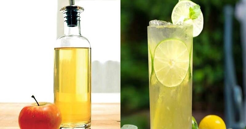 Nước chanh ấm và giấm táo rất tốt cho đường ruột