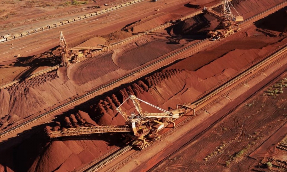 Quặng sắt - một mặt hàng xuất khẩu chủ lực của Australia đang giảm do sự chậm lại của nền kinh tế Trung Quốc. Nguồn: Getty