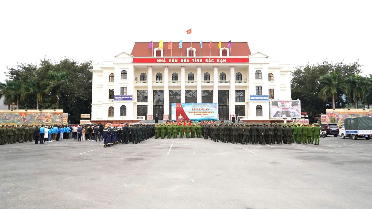 Công an tỉnh Bắc Kạn ra quân cao điểm tấn công, trấn áp tội phạm, bảo đảm an ninh, trật tự Tết Nguyên đán Ất Tỵ 2025.