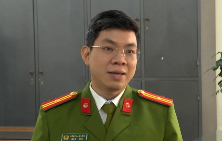 Thiếu tá Đoàn Văn Linh – Phòng Trọng án, Cục CSHS, Bộ Công an